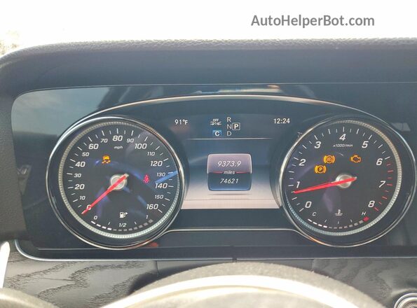 WDDZF4JB0KA574937 2019 MERCEDES-BENZ E Silver Widok zestawu wskaźników