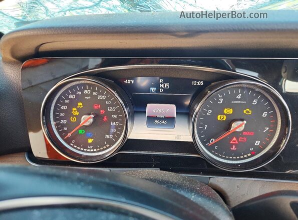 WDDZF4JB1JA384451 2018 MERCEDES-BENZ E White Instrument cluster view