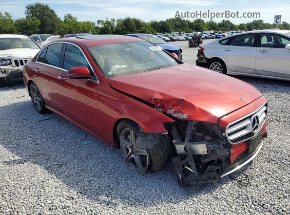 WDDZF4JB1JA487515 2018 MERCEDES-BENZ E Red Передня права чверть