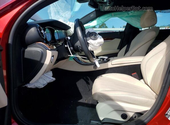 WDDZF4JB1JA487515 2018 MERCEDES-BENZ E Red Вид салону спереду