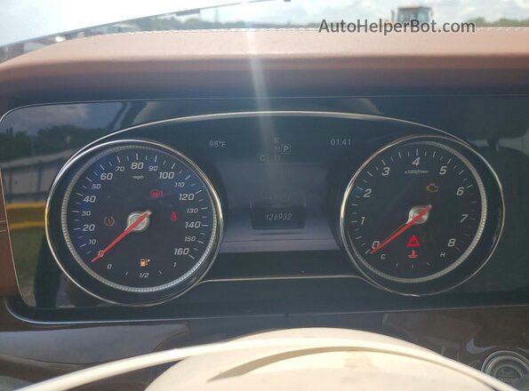 WDDZF4JB2HA175911 2017 MERCEDES-BENZ E Silver Vista del cuadro de instrumentos
