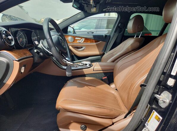 WDDZF4JB3HA109321 2017 MERCEDES-BENZ E Black Widok wnętrza z przodu