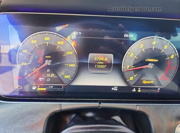 WDDZF4JB3JA310500 2018 MERCEDES-BENZ E Gray Widok zestawu wskaźników