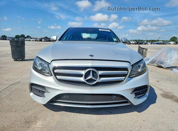 WDDZF4JB4JA348463 2018 MERCEDES-BENZ E Silver Front view