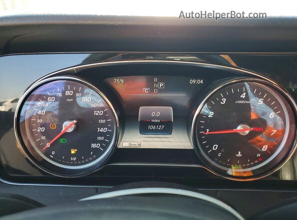 WDDZF4JB4JA408712 2018 MERCEDES-BENZ E Black Vista del cuadro de instrumentos