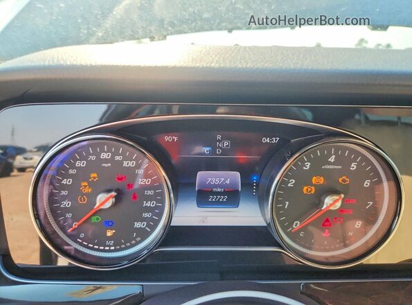 WDDZF4JB4KA519665 2019 MERCEDES-BENZ E Black Widok zestawu wskaźników