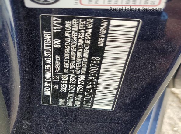 WDDZF4JB5JA390768 2018 MERCEDES-BENZ E Серый Вид подкапотного пространства