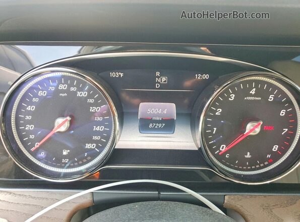 WDDZF4JB6JA407917 2018 MERCEDES-BENZ E Black Instrument cluster view