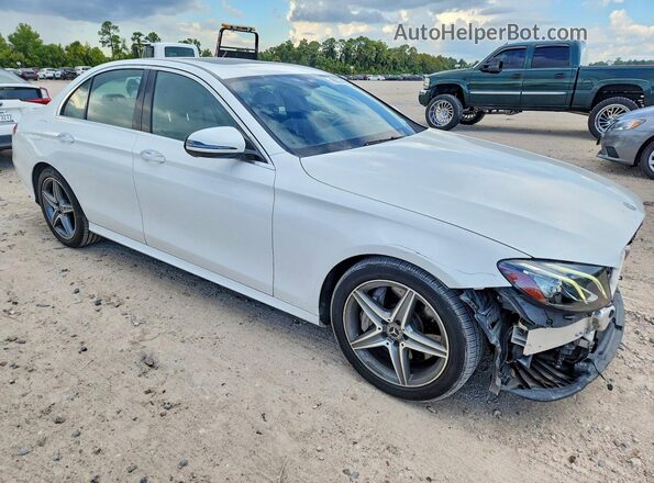 WDDZF4JB8JA313554 2018 MERCEDES-BENZ E Белый Передняя правая четверть