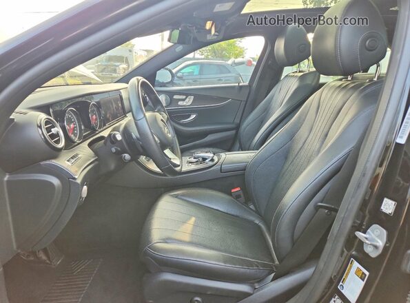 WDDZF4KB0JA414702 2018 MERCEDES-BENZ E Черный Вид салона спереди