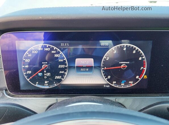 WDDZF4KB1HA218889 2017 MERCEDES-BENZ E Серый Вид щитка приборов