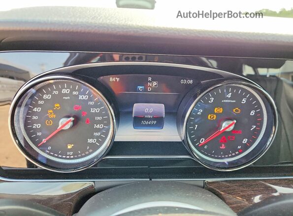 WDDZF4KB3HA050799 2017 MERCEDES-BENZ E Black Vista del cuadro de instrumentos