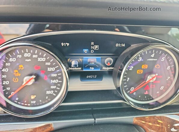 WDDZF4KB3KA535354 2019 MERCEDES-BENZ E Blue Instrument cluster view