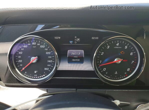 WDDZF4KB6HA185226 2017 MERCEDES-BENZ E White Instrument cluster view