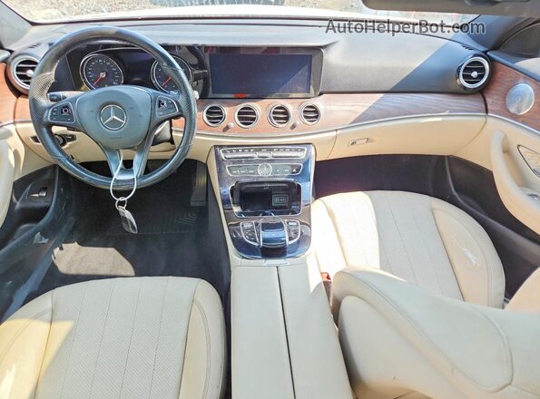 WDDZF4KB7HA053219 2017 MERCEDES-BENZ E White Dashboard view
