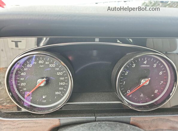 WDDZF4KB7HA053219 2017 MERCEDES-BENZ E White Instrument cluster view