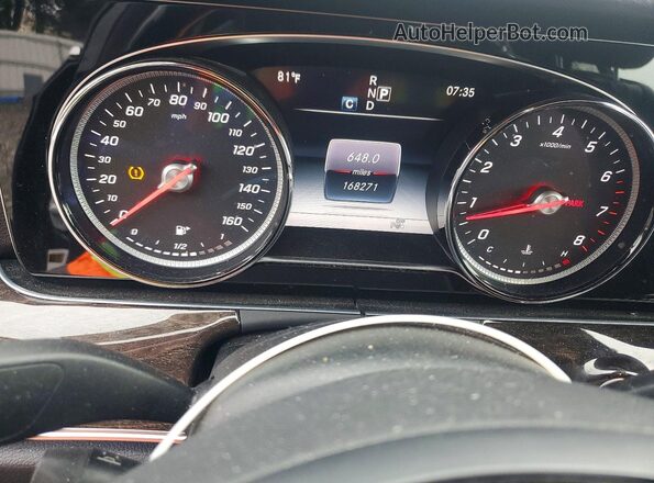 WDDZF4KB7HA063412 2017 MERCEDES-BENZ E Black Widok zestawu wskaźników