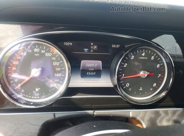 WDDZF4KB7HA101320 2017 MERCEDES-BENZ E White Instrument cluster view