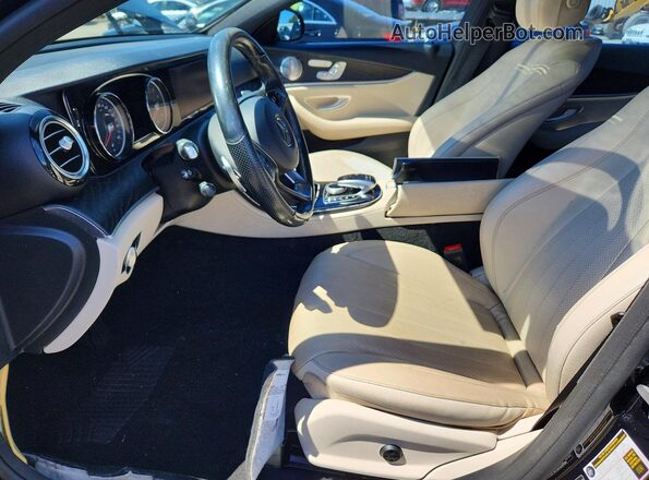 WDDZF4KB9HA198486 2017 MERCEDES-BENZ E Black Вид салону спереду