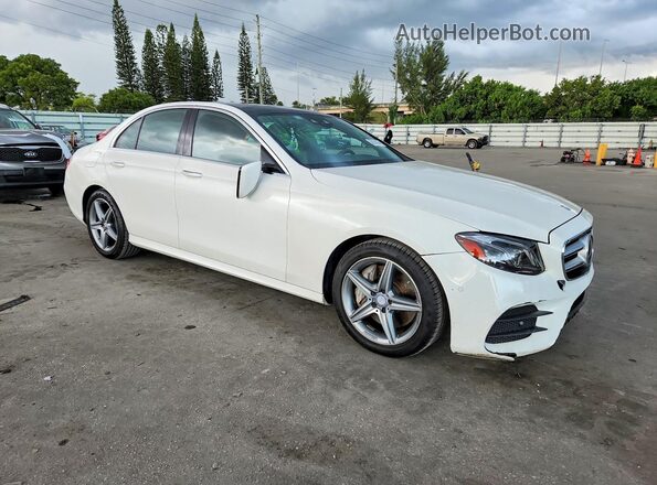 WDDZF4KBXHA019372 2017 MERCEDES-BENZ E Белый Передняя правая четверть