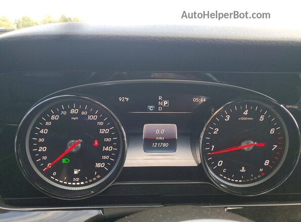 WDDZF4KBXHA044353 2017 MERCEDES-BENZ E Blue Instrument cluster view