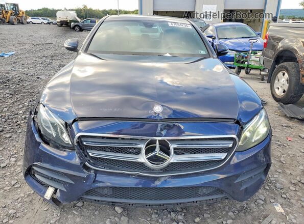 WDDZF4KBXHA044353 2017 MERCEDES-BENZ E Blue Front view