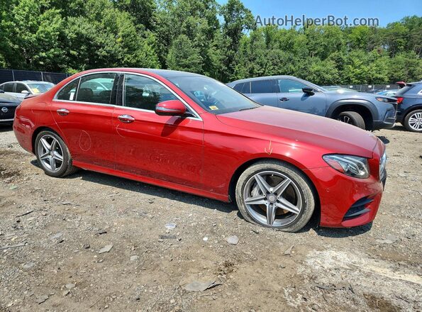 WDDZF4KBXHA122355 2017 MERCEDES-BENZ E Красный Передняя правая четверть