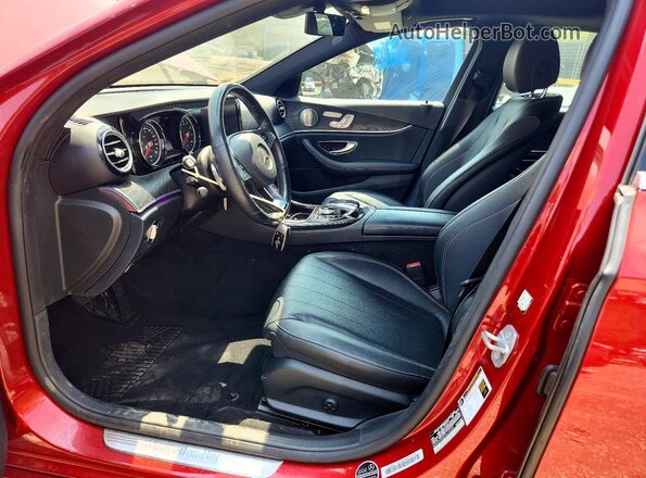 WDDZF4KBXHA122355 2017 MERCEDES-BENZ E Красный Вид салона спереди