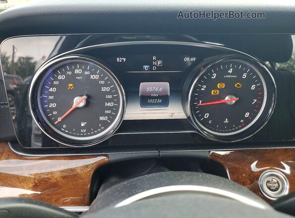 WDDZF4KBXHA146249 2017 MERCEDES-BENZ E Silver Вид щитка приладів