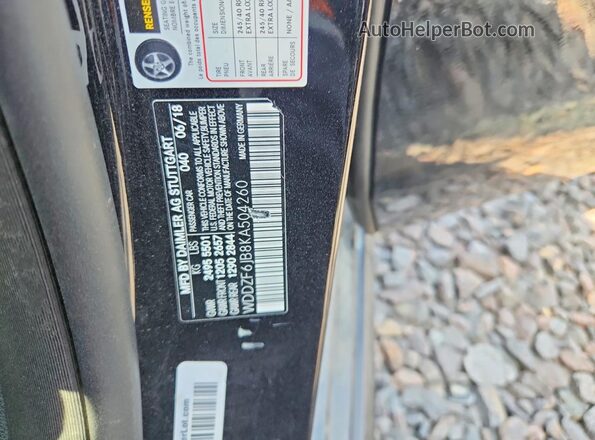 WDDZF6JB8KA504260 2019 MERCEDES-BENZ E Black Engine compartment view