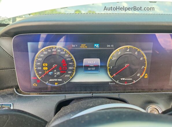 WDDZF8KB1JA274134 2018 MERCEDES-BENZ E White Widok zestawu wskaźników
