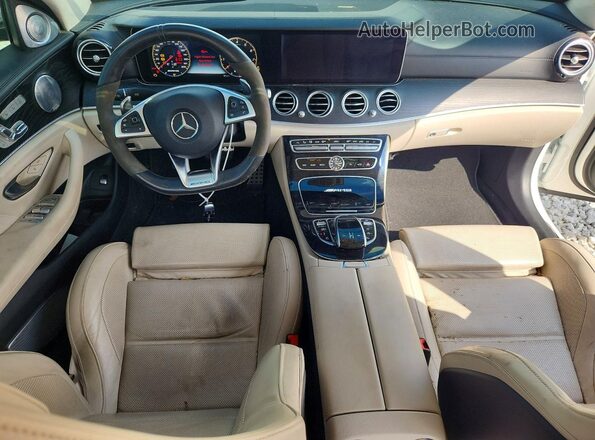 WDDZF8KB1JA274134 2018 MERCEDES-BENZ E White Widok deski rozdzielczej