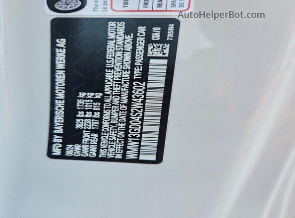 WMW13GD04S2W43602 2025 MINI COOPER White Vista del compartimento del motor