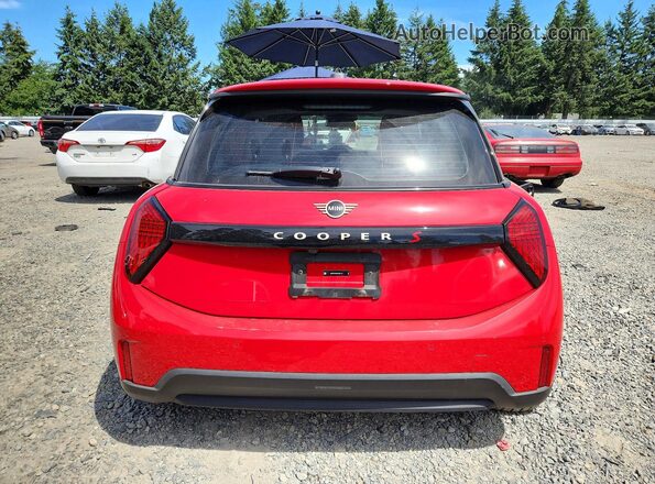 WMW23GD04S2X25110 2025 MINI COOPER Red უკანა ხედი
