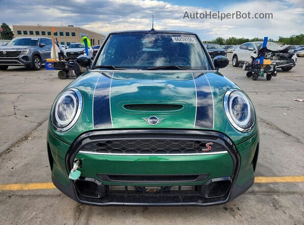 WMW43DL06P3R30163 2023 MINI COOPER Green Front view
