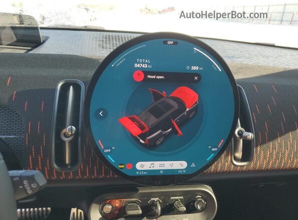 WMZ33GA07S7S71725 2025 MINI COUNTRYMAN Черный Вид щитка приборов