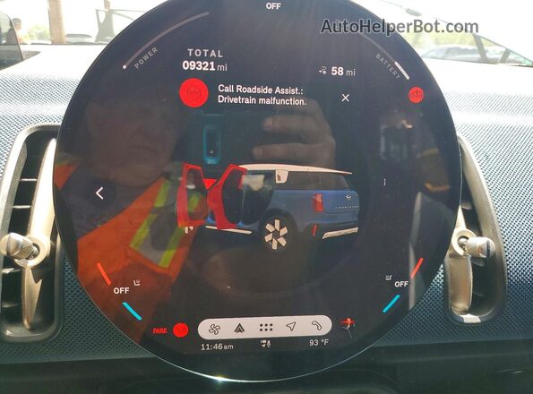 WMZ53GA01S7S70711 2025 MINI COUNTRYMAN Blue Instrument cluster view