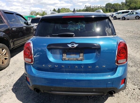 WMZYT3C32H3D98343 2017 MINI COOPER Blue Rear view