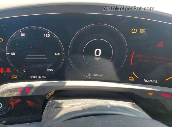 WP0AA2Y10MSA17971 2021 PORSCHE TAYCAN Gray Widok zestawu wskaźników