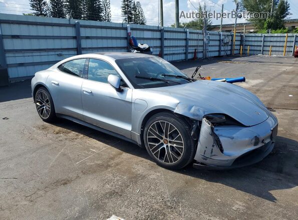 WP0AA2Y15MSA16721 2021 PORSCHE TAYCAN Gray Przód prawy