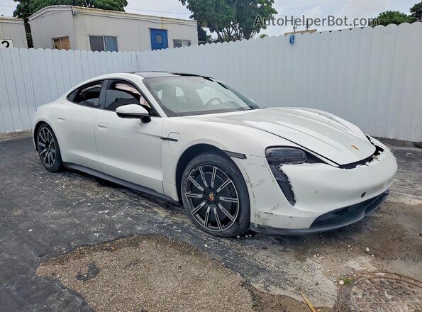 WP0AA2Y15NSA15165 2022 PORSCHE TAYCAN White Передня права чверть