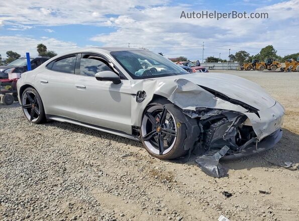 WP0AB2Y11RSA35187 2024 PORSCHE TAYCAN Gray Передня права чверть