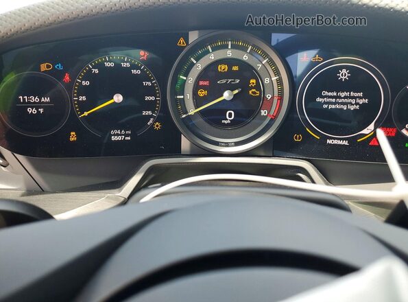 WP0AC2A92RS263371 2024 PORSCHE 911 Серый Вид щитка приборов