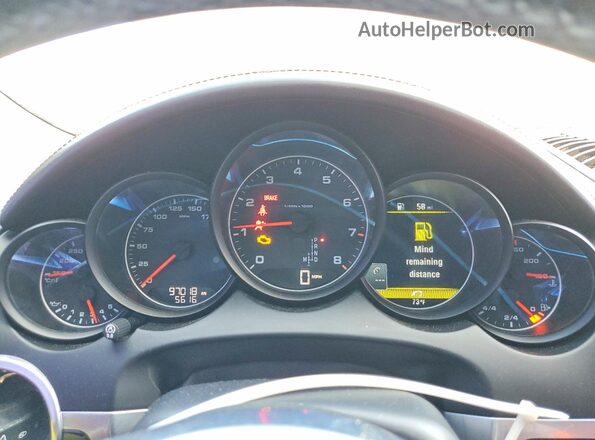 WP1AA2A22GLA09741 2016 PORSCHE CAYENNE Black ხელსაწყოთა პანელის ხედი