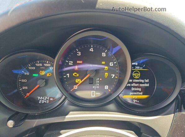 WP1AA2A50JLB06261 2018 PORSCHE MACAN Черный Вид щитка приборов