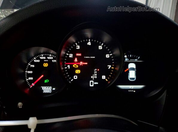 WP1AA2A57JLB22067 2018 PORSCHE MACAN Черный Вид щитка приборов