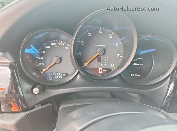 WP1AA2A59LLB10246 2020 PORSCHE MACAN White Вид щитка приладів