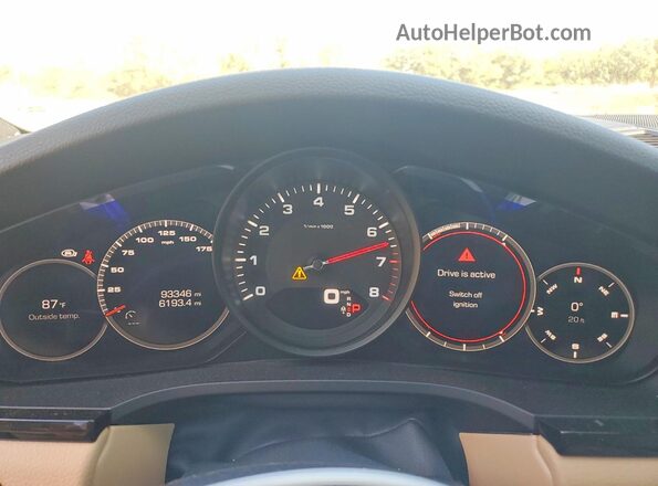 WP1AA2AY5KDA12141 2019 PORSCHE CAYENNE Blue Вид щитка приладів