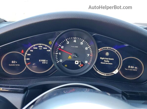 WP1AA2AY6PDA01575 2023 PORSCHE CAYENNE Black Vista del cuadro de instrumentos