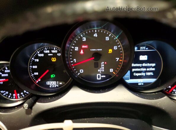 WP1AB2A26HLA51165 2017 PORSCHE CAYENNE White ხელსაწყოთა პანელის ხედი